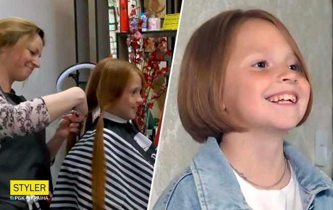 9-річна українка обрізала волосся, щоб допомогти ЗСУ: відео неймовірного вчинку