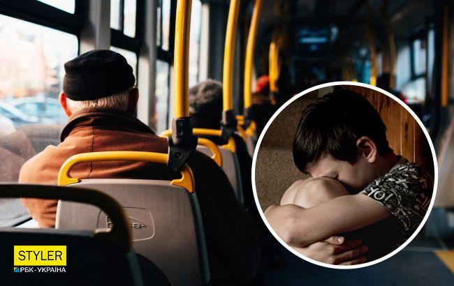 В Киеве в трамвае похотливый пенсионер-россиянин приставал к 10-летнему мальчику