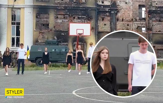 Випускники станцювали прощальний вальс на руїнах школи в Харкові: зворушливе відео