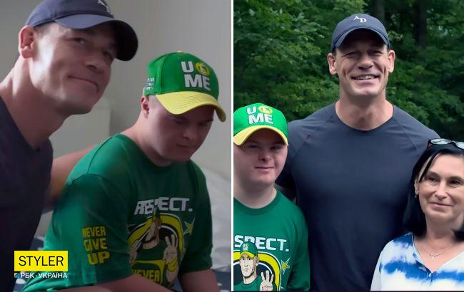 Известный американский рестлер встретился с фанатом из Мариуполя, дом которого разрушили россияне (видео)