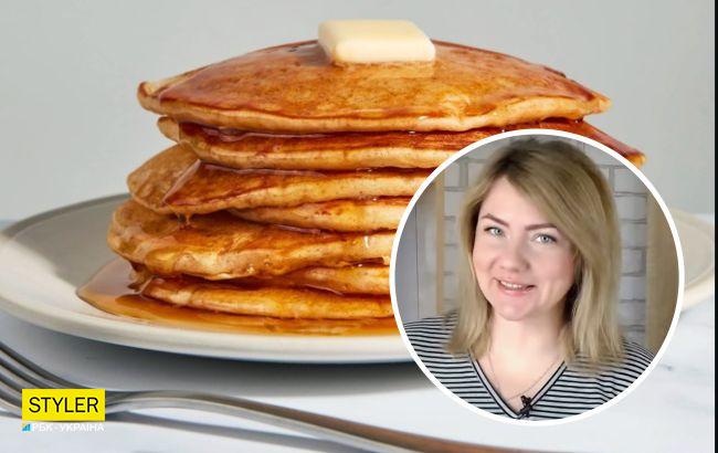 Американские панкейки по украинскому рецепту: готовим пышные блины на всю сковородку