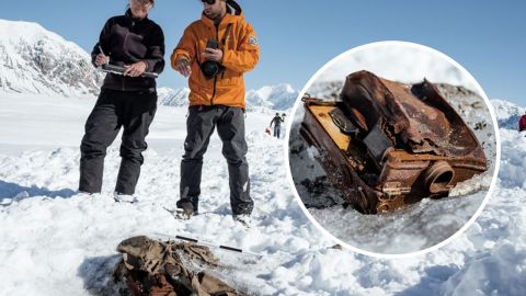 На льодовику в Канаді виявили камери дослідника, які він залишив у 1937 році