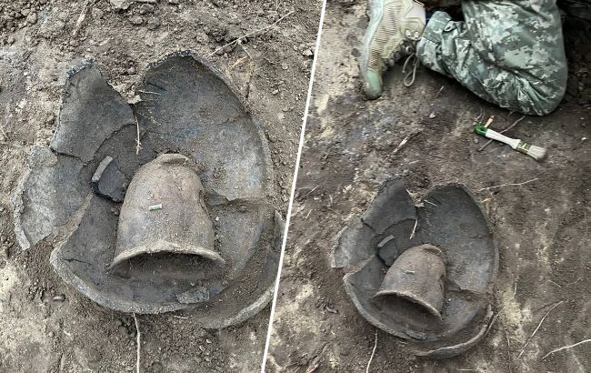 Украинские военные при копании блиндажа нашли керамику эпохи поздней бронзы (фото)