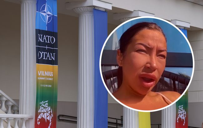 Украинская певица в Вильнюсе материт Зеленского и НАТО, которые не дают ей спать (видео)