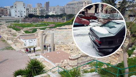 Впервые за 10 лет. В популярном городе Египта наблюдали редкое погодное явление: фото