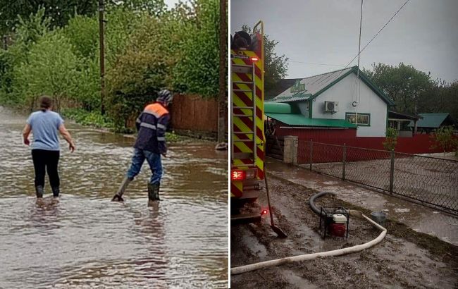 Підтоплені будинки й села без світла: наслідки негоди в одній з областей України (фото)