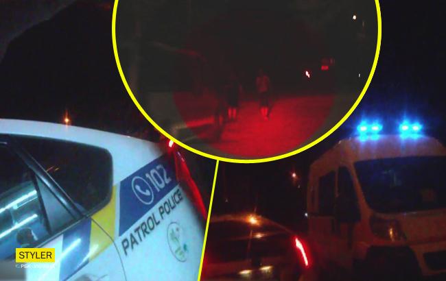В Запорожье 17-летняя девушка без прав врезалась в авто "копов", а затем сбила пешеходов (видео)
