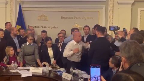 На заседании аграрного комитета подрались депутаты от ОПЗЖ, "Слуги народа" и "Батькивщины"