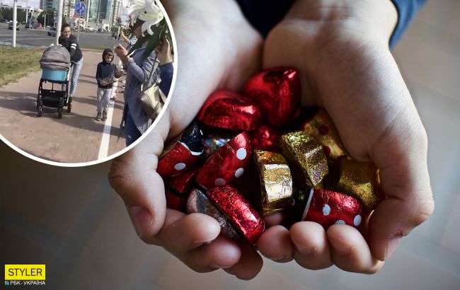 У Мінську маленький хлопчик роздавав цукерки протестувальникам: зворушливе відео