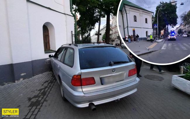 У Києві п'яний іноземець протаранив "Будинок Петра І": як покарали водія (фото)