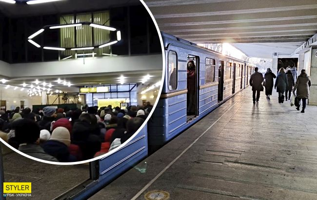 У київському метро утворився величезний натовп через ремонт ескалаторів