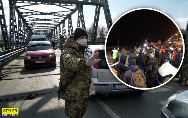 Карантин в Украине: появились устрашающие фото с границы