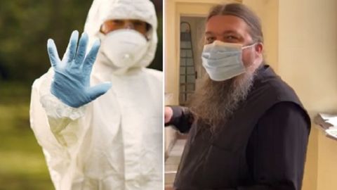 У меня&nbsp;COVID-19! В Черновцах священник покашлял на журналистов и снял на видео