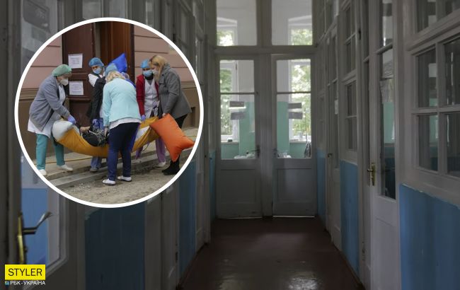 Женщины носят больных с COVID-19 на простынях: видео ужасов больницы в Черновцах