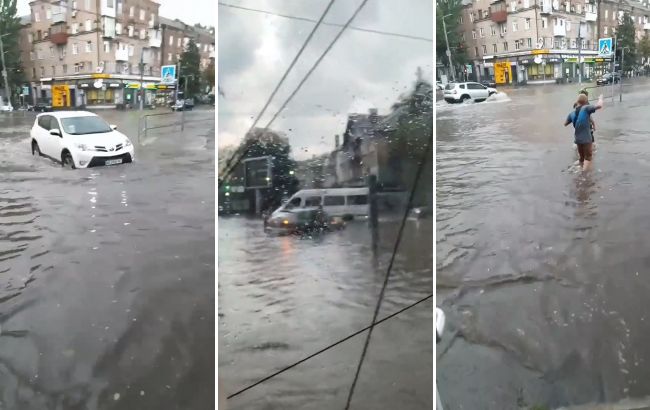 Руйнівний деревопад і річки на вулицях: відео наслідків зливи з буревієм у Кривому Розі