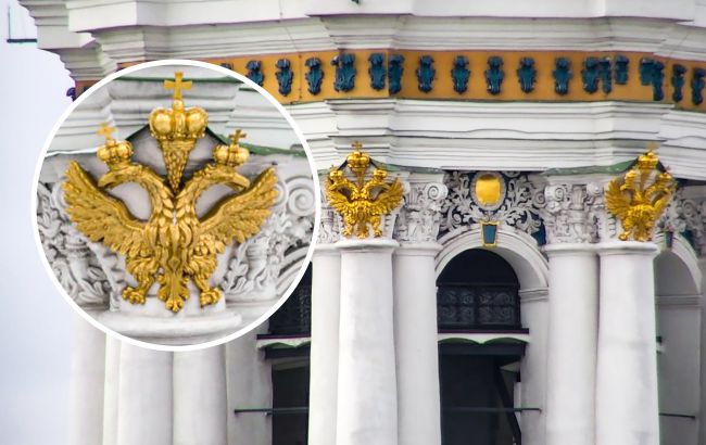 Двуглавый орел в центре Киева: почему не убирают вражеский символ со святынь