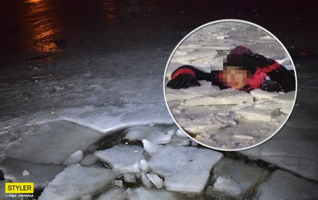 В Николаеве школьники спасли трех девочек, которые провалились под лед (видео)