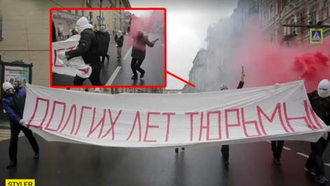 Побажали "довгих років в'язниці": у Росії заарештували активістів за привітання Путіна (відео)