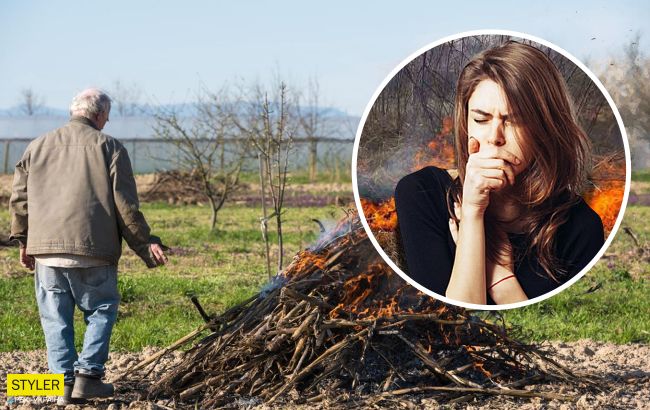 Не паліть листя: лікар розповів про жахливий вплив брудного повітря на організм