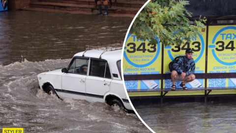 Україну затопила потужна злива: вулиці-річки і плаваючі машини (фото, відео)