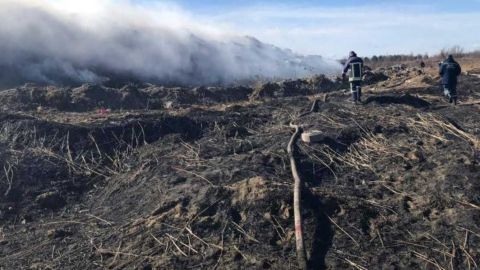 Во Львовской области произошел пожар на свалке