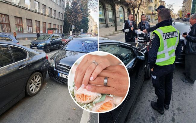 У Львові наречені вчинили ДТП і втекли до РАГСу: запізнювалися на розпис