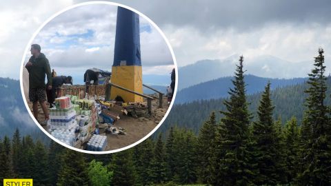 Скоро МАФи там будуть: на Говерлі влаштували "базар" і продають воду по 100 грн (фото)