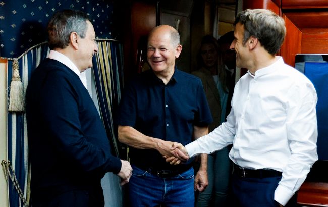 СМИ назвали цель визита Макрона, Шольца и Драги в Украину