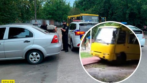 У Києві хлопці викрали маршрутку: ганяли дворами і ледь не влаштували аварію
