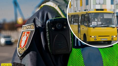 В Луцке пассажиры не захотели выходить из переполненной маршрутки и подрались с "копами" (видео)