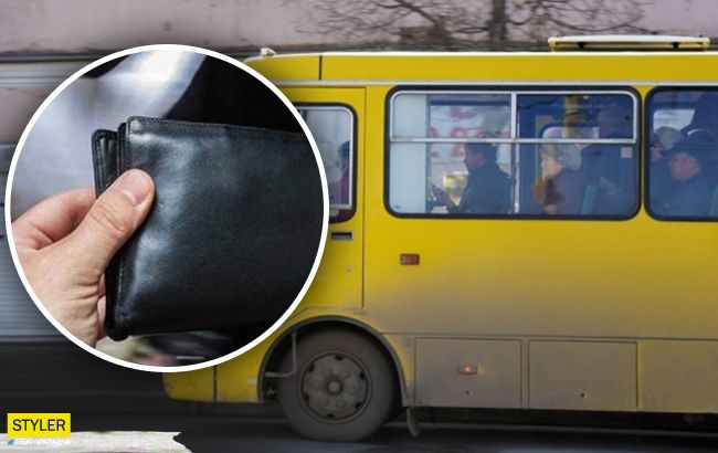 В маршрутке Киева поймали наглого карманника: фото "героя"
