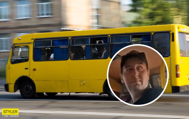 Не хотел надевать маску: в Запорожье пассажиры маршрутки вытолкали мужчину из салона (видео)