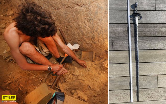 Под Тернополем археологи нашли уникальный 500-летний меч (фото)