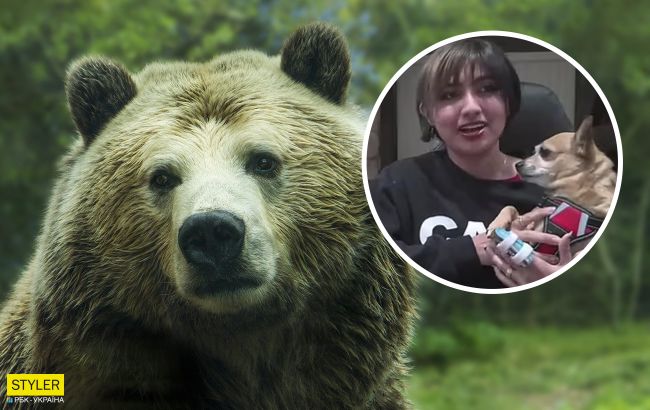 Дівчина, яка голіруч кинулася на ведмедя, вперше розповіла про наслідки "битви" (відео)