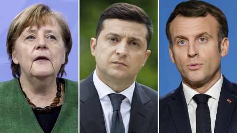 Зеленский на этой неделе проведет с Меркель и Макроном переговоры по Донбассу