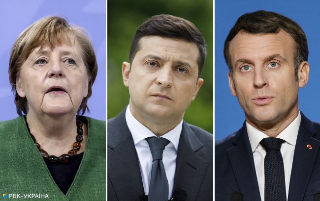 Зеленський цього тижня проведе з Меркель і Макроном переговори щодо Донбасу
