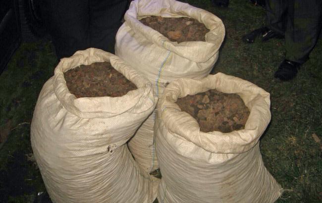 Житель Рівного перевозив у автомобілі 113 кілограмів бурштину