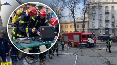 У Києві горить Міністерство культури: всередині заблоковані люди (відео)