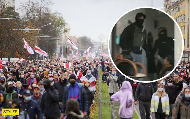 У Білорусі силовики витягують людей прямо з квартир (відео)