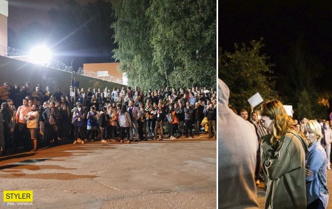 В Беларуси прошла пятая ночь протестов: рыдающих людей начали выпускать из СИЗО