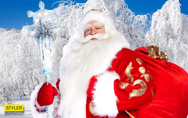 Мишура и показуха: Дед Мороз помогает оккупантам строить Керченский мост (фото)