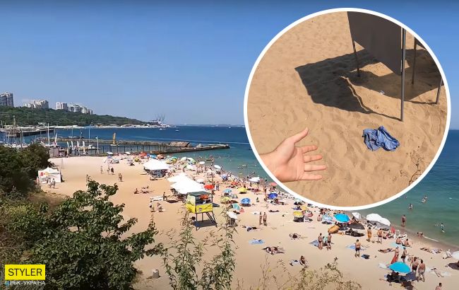 Мусор закапывают прямо на пляжах: появилось правдивое видео отдыха в Одессе