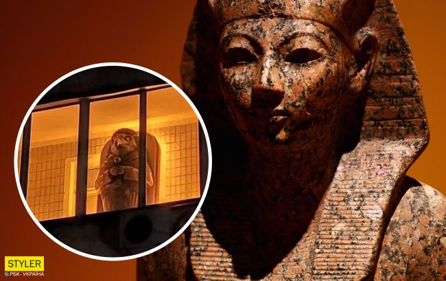 У Києві на балконі помітили "єгипетський саркофаг": зайняв весь простір