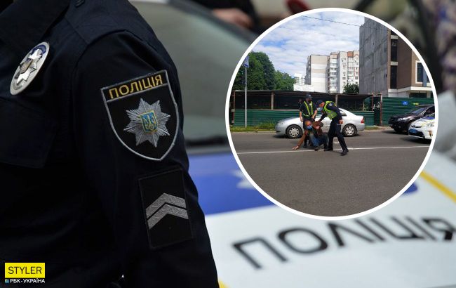 У Черкасах чоловік впав на проїжджу частину: машини його просто об'їжджали, ніхто не допомагав