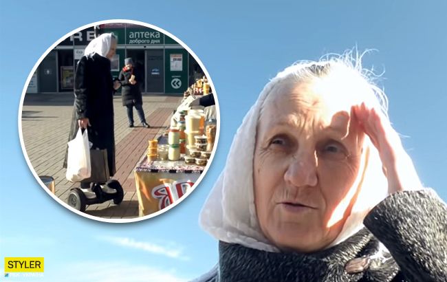 Бабушка на гироскутере взорвала сеть интервью: по нашим дорогам нелегко