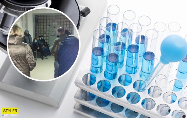 У лікарні Запоріжжя люди годинами стоять в одній черзі на первинний прийом і ПЛР-тест