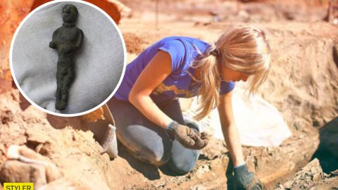 Біля Закарпаття знайшли кельтську фігурку з золотими очима: фото унікального артефакту