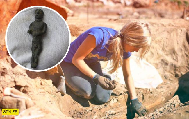 Біля Закарпаття знайшли кельтську фігурку з золотими очима: фото унікального артефакту