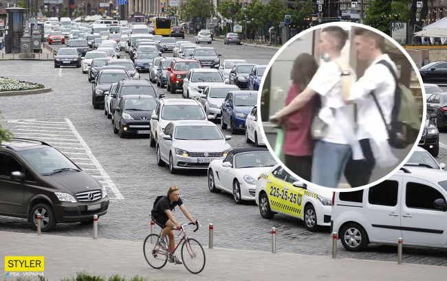 В Киеве подростки на электросамокатах грубо нарушают ПДР: "дети терминатора"