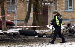 Атака РФ на Рівненщину: поліція показала фото з місця падіння "Шахеда"